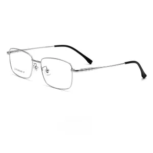 Yimaruili Men's Full Rim Square Titanium Eyeglasses Mc82208
