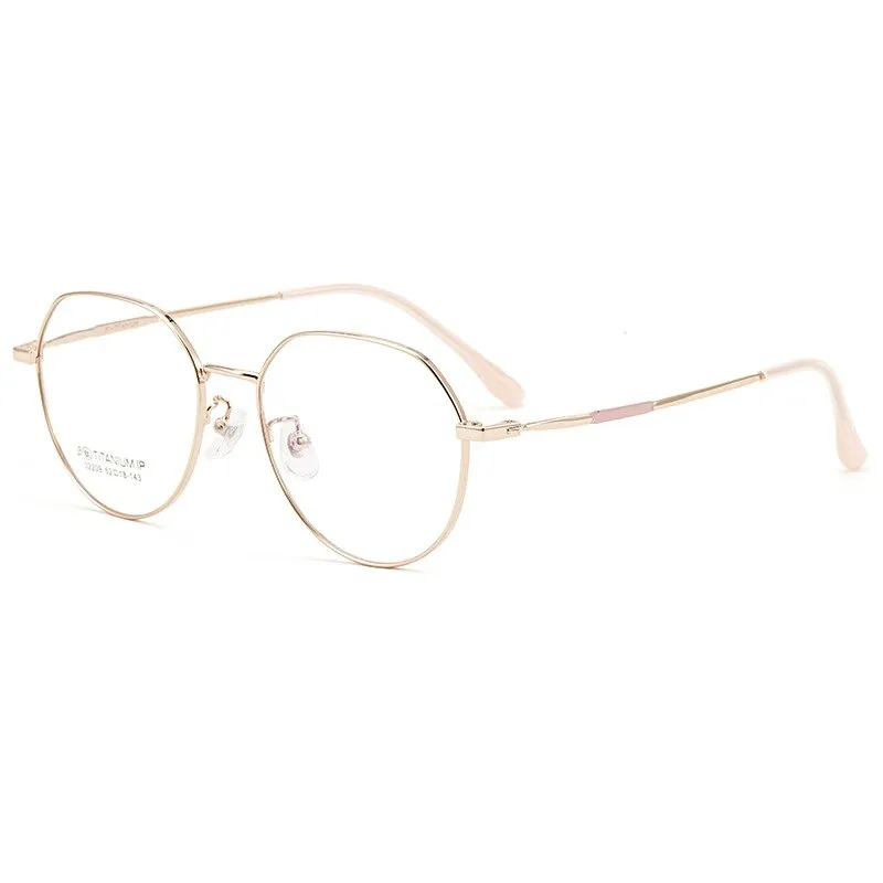 Yimaruili Unisex Full Rim Polygon TR 90 Resin β Titanium Frame Eyeglasses 32209