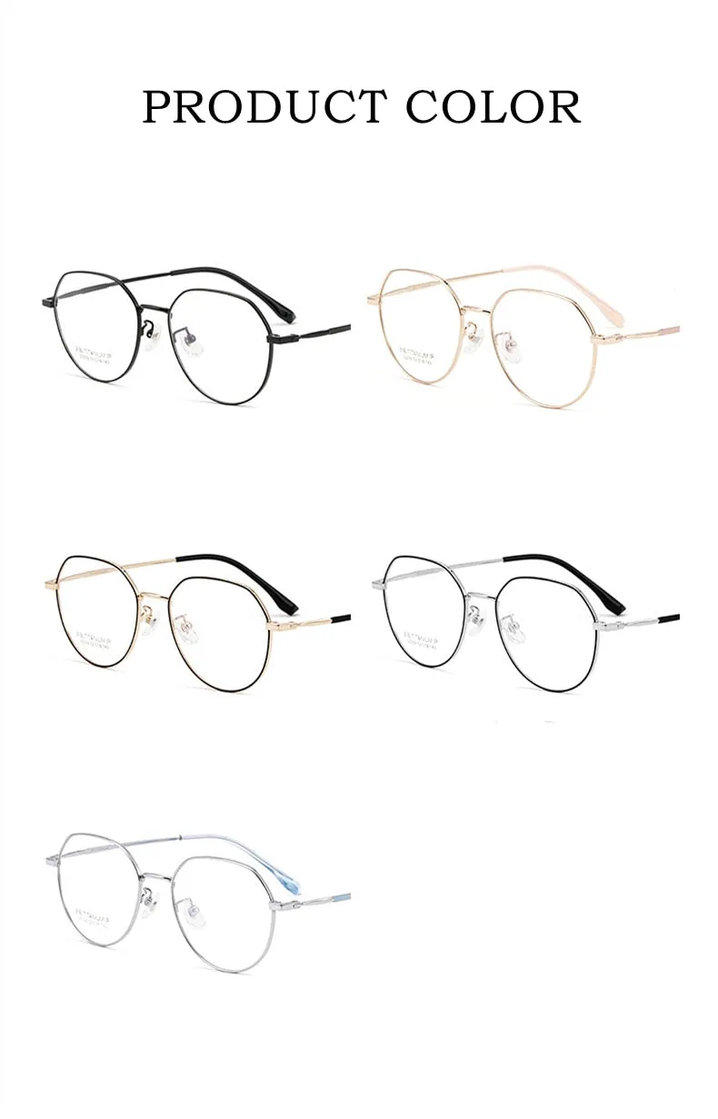 Yimaruili Unisex Full Rim Polygon TR 90 Resin β Titanium Frame Eyeglasses 32209
