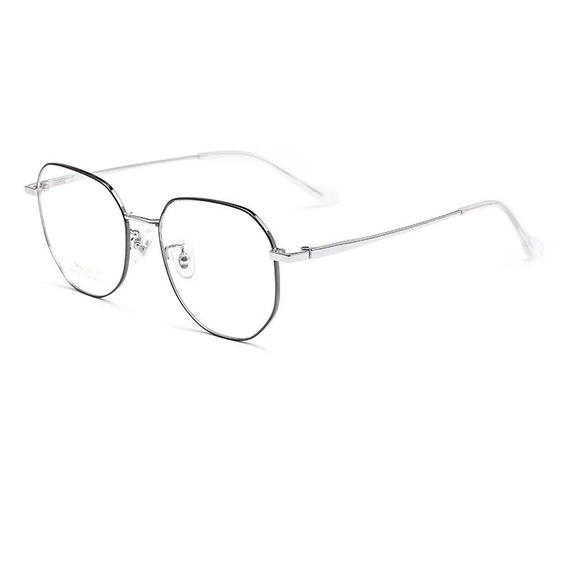 Yimaruili Unisex Full Rim Polygonal Titanium Eyeglasses T808