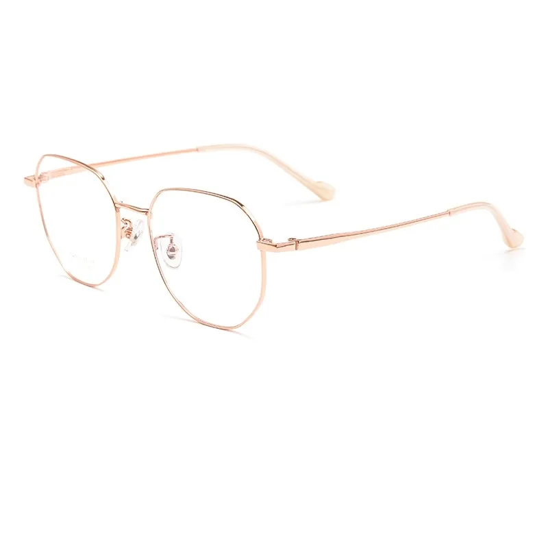 Yimaruili Unisex Full Rim Polygonal Titanium Eyeglasses T808