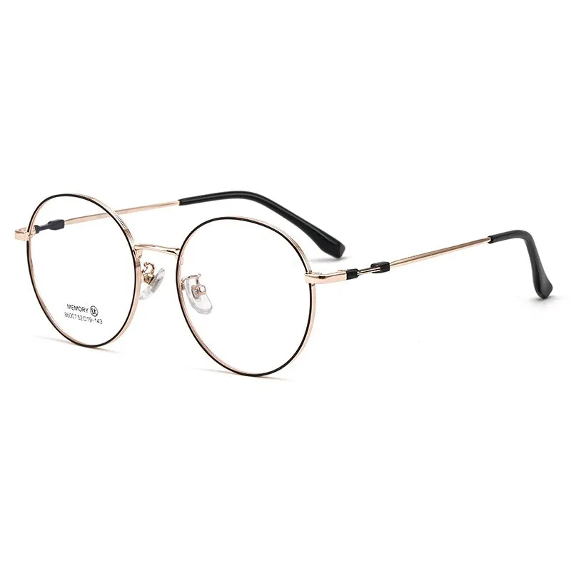 Yimaruili Unisex Full Rim Round β Titanium Frame Eyeglasses  86007YF