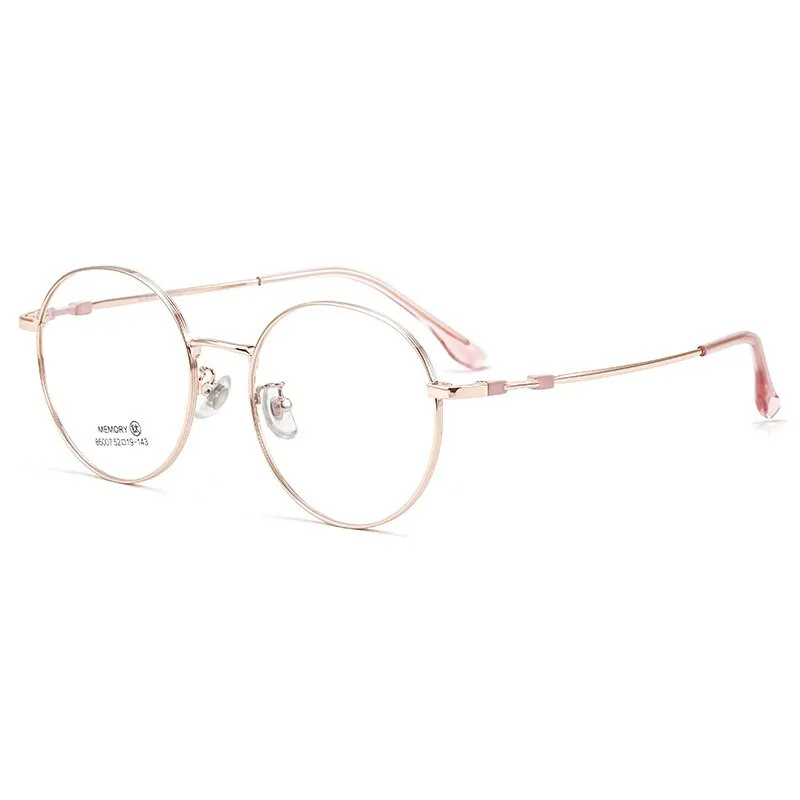 Yimaruili Unisex Full Rim Round β Titanium Frame Eyeglasses  86007YF
