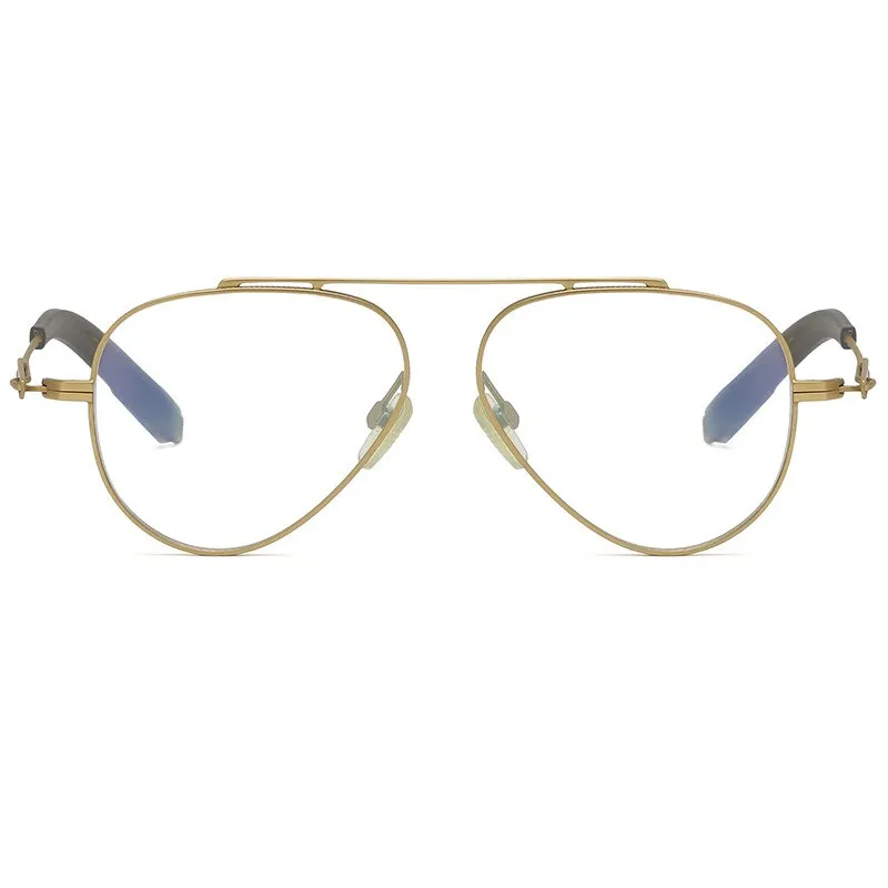 Yimaruili Unisex Full Rim Square Titanium Eyeglasses DLX102