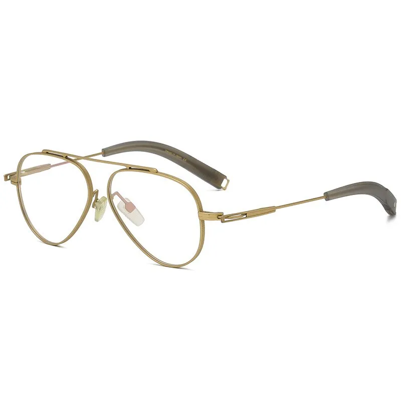 Yimaruili Unisex Full Rim Square Titanium Eyeglasses DLX102