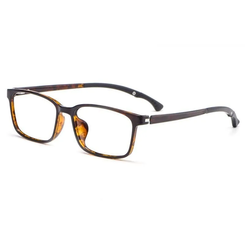 Yimaruili Unisex Full Rim Square Tr 90 Adjustable Temple Eyeglasses 5106