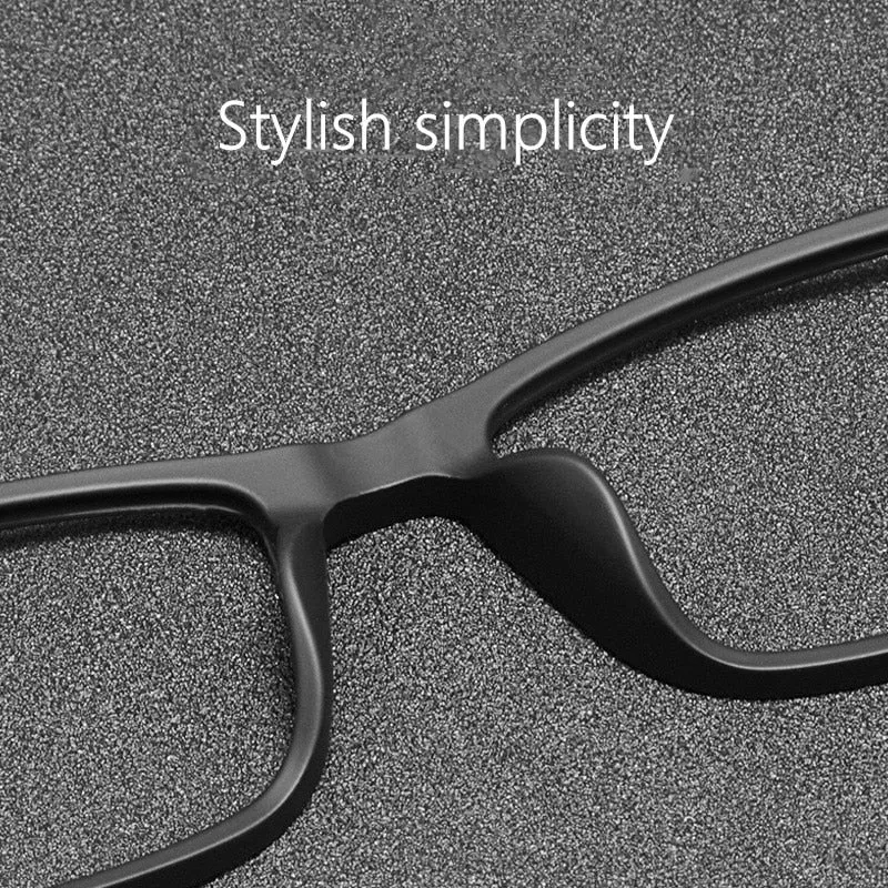 Yimaruili Unisex Full Rim Square Tr 90 Titanium Eyeglasses HR3048