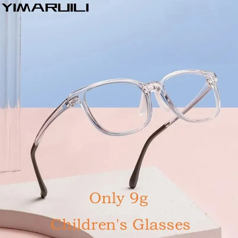 Yimaruili Unisex Youth Full Rim Square Tr 90 Eyeglasses 2606et