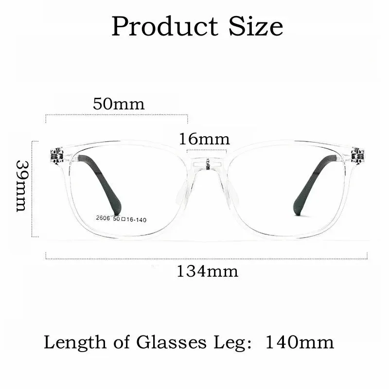 Yimaruili Unisex Youth Full Rim Square Tr 90 Eyeglasses 2606et
