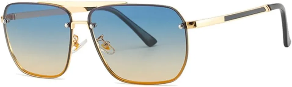 YLDMSDDB-Metal Frame Sunglasses Polarized Anti-ultraviolet UV400 Casual Sunglasses