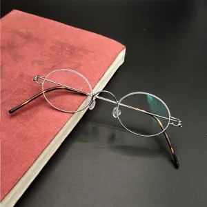 Yujo Unisex Full Rim Rectangel Stainless Steel Screwless Eyeglasses Y040