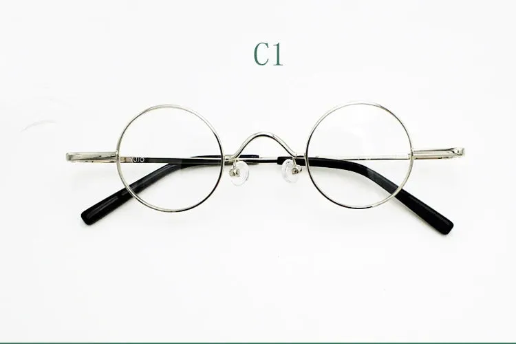 Yujo Unisex Full Rim Small Round Alloy Reading Glasses 811001