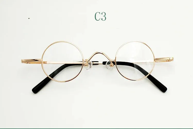 Yujo Unisex Full Rim Small Round Alloy Reading Glasses 811001