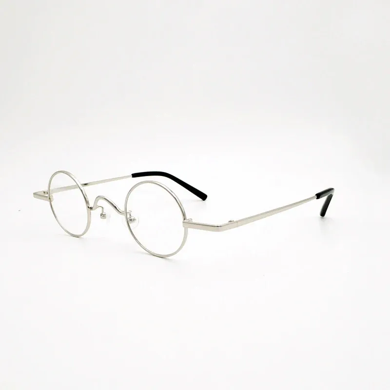 Yujo Unisex Full Rim Small Round Alloy Reading Glasses 811001