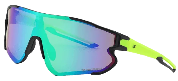 ZAKPRO Professional Outdoor Sports Cycling Sunglasses (Fluorescent Green)