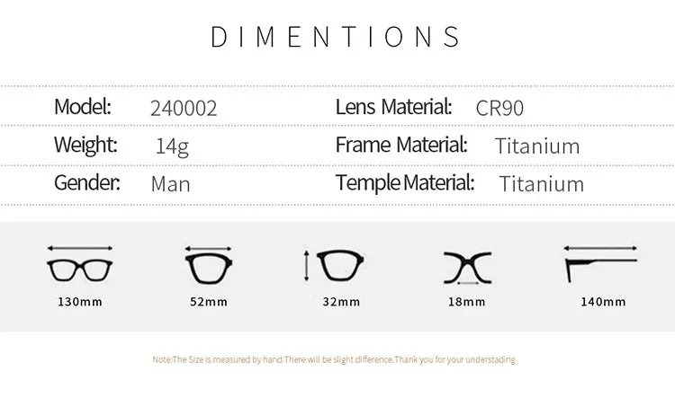 Zenottic Eyeglasses Guare