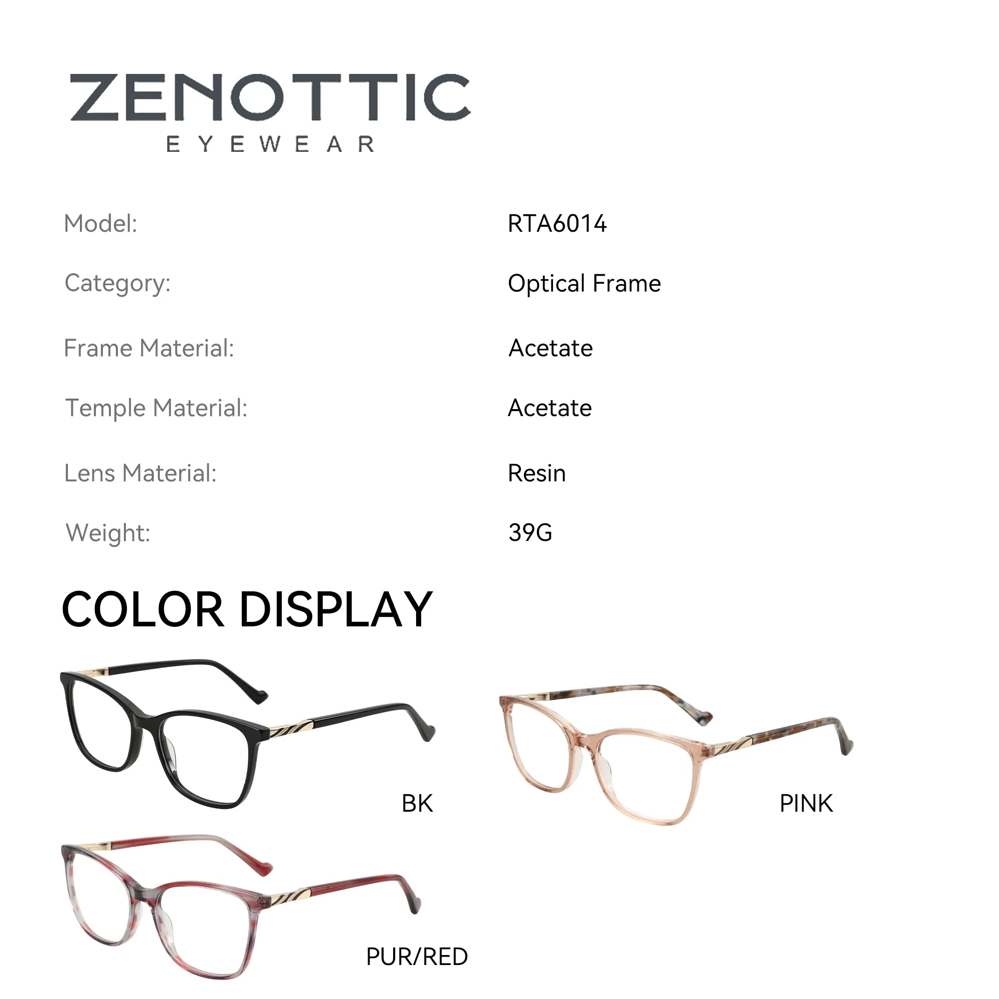 Zenottic Eyeglasses Pansy