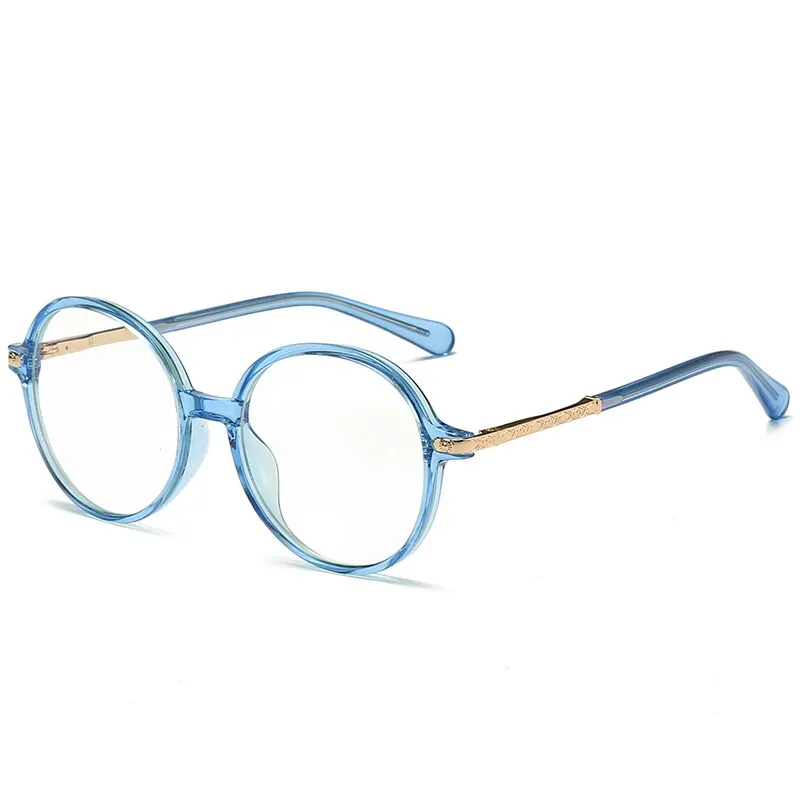 Zirosat Children's Unisex Full Rim Round Tr 90 Alloy Eyeglasses 20201