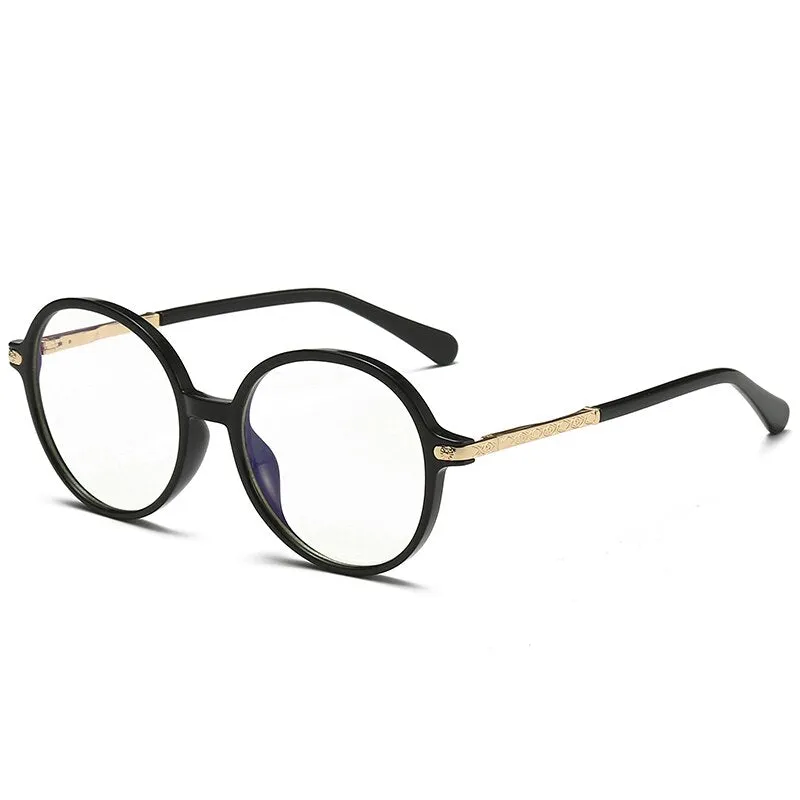Zirosat Children's Unisex Full Rim Round Tr 90 Alloy Eyeglasses 20201