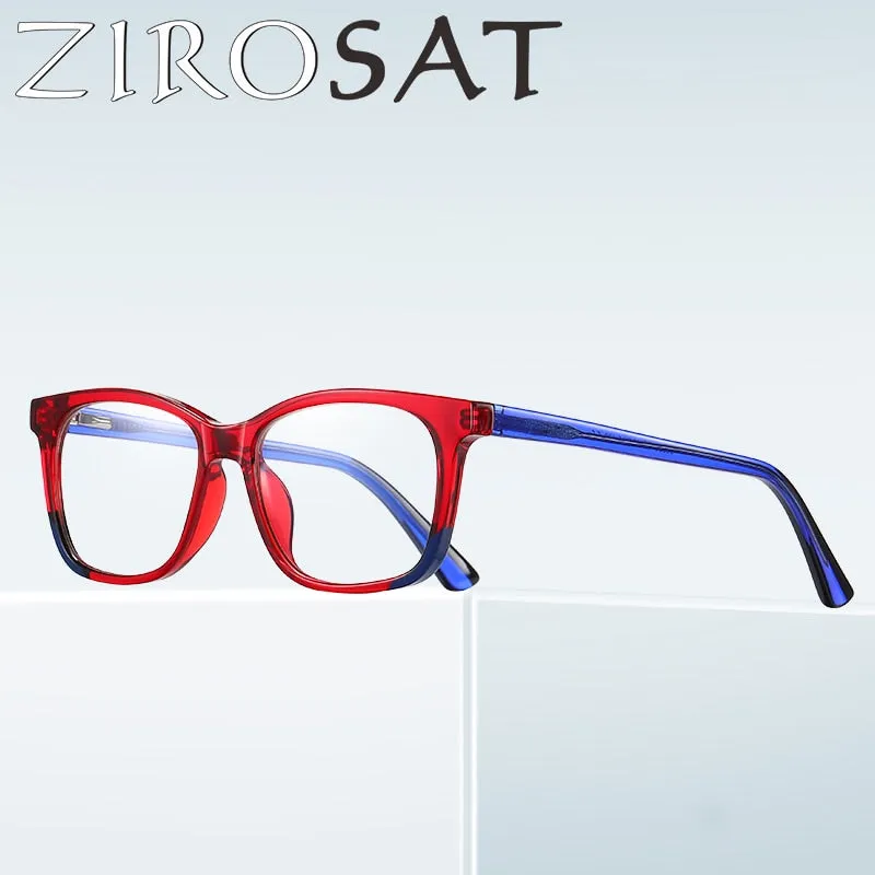 Zirosat Children's Unisex Full Rim Square Tr 90   Cp Eyeglasses 20206