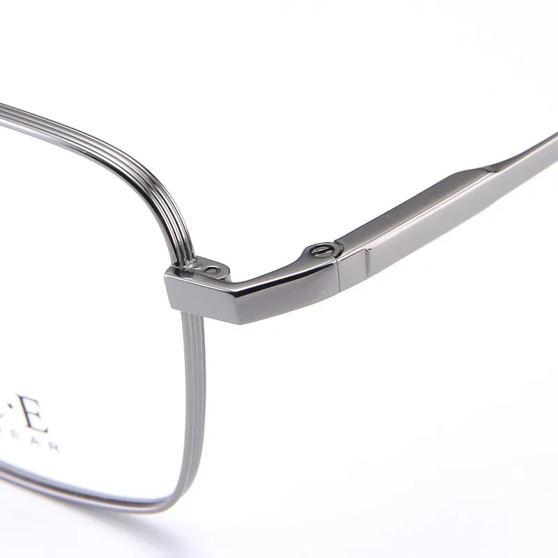 Zirosat Men's Full Rim Square Titanium Eyeglasses T005