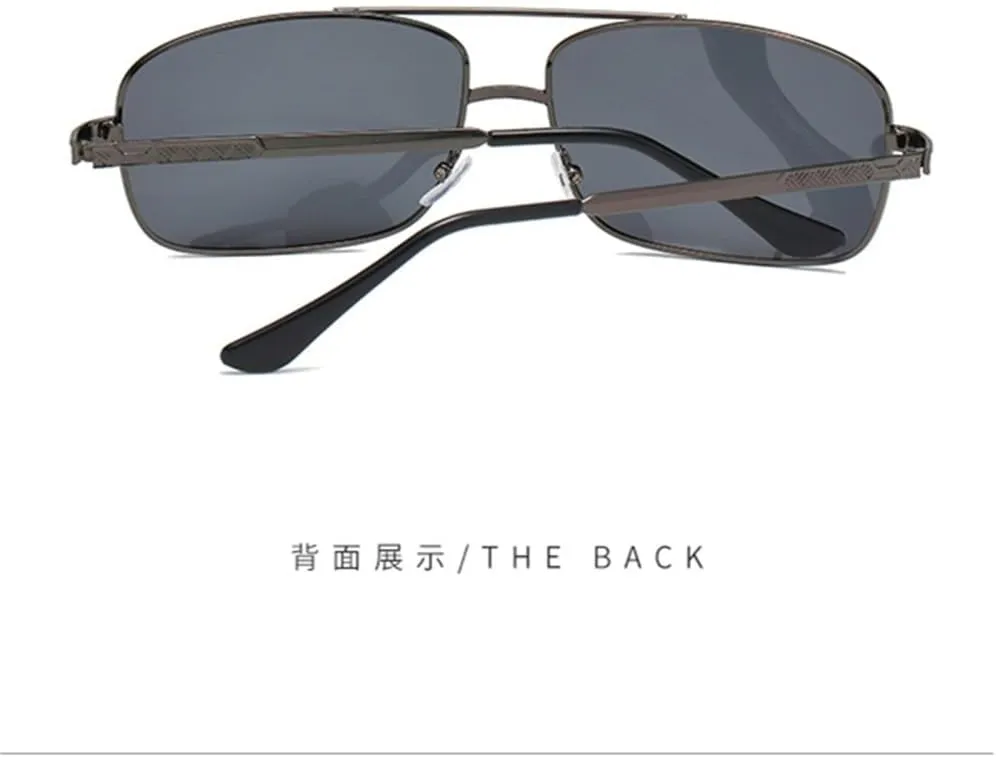 ZIUTNSAV-Polarized Sunglasses Mens Women Driving Mirror Sun Glasses Metal Frame Goggles UV400 Anti-Glare Sunglasses