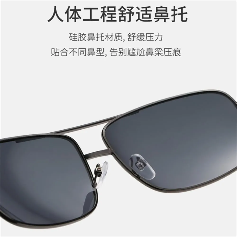 ZIUTNSAV-Polarized Sunglasses Mens Women Driving Mirror Sun Glasses Metal Frame Goggles UV400 Anti-Glare Sunglasses